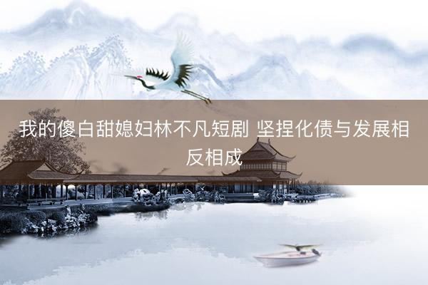 我的傻白甜媳妇林不凡短剧 坚捏化债与发展相反相成